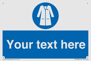 Custom Mandatory: Wear laboratory coat